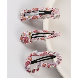 Floral Print Hair Clips  *2/12$